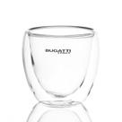 Kit 2 Copos Parede Dupla 80ML para Bebidas Quentes e Frias Vidro Borossilicato Transparente Bugatti