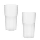 Kit 2 Copos Roma Branco 360Ml Plástico Premium