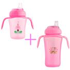 Kit 2 Copos transição Antivazamento 240ml e 330 ml com Bico de Silicone