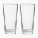 Kit 2 Copos Vidro Transparente Venice 260ml Agua Suco Drink