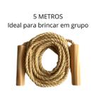 Kit 2 Cordas De Pular Coletiva Infantil 5m Sisal Envio 24H Kit 2 Cordas De Pular Coletiva Infantil 5m Sisal Envio 24H
