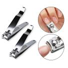 Kit 2 Cortador Unha Grande Lixa Manicure Pedicure Aço Inox