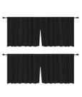 Kit 2 Cortinas Lisa Impermeável Para Pia/balcão Cozinha 1,38 X 0,80
