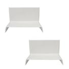 Kit 2 Cotovelo Interno 110x20mm Branco Sistemax Pial 30401