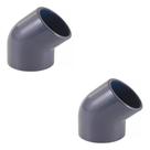 Kit 2 Cotovelos/joelhos 45 Pvcu Solda Fêmea Pn16 50mm Cepex