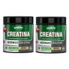 Kit 2 Creatina Saborizada Monohidratada Limão Unilife 300g