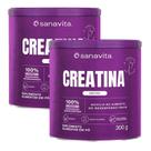 KIT 2 Creatina Sanavita Sabor Neutro 300g