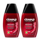 Kit 2 Creme Dental em Gel Close Up Liquifresh Red Hot 100g