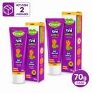 Kit 2 Creme Dental Fini Minhocas Flúor Infantil Cimed 70g