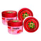 Kit 2 Creme Esfoliante Corporal Allegra Morango 250g