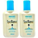 Kit 2 Creme Hidratante Spa Mania com Óleo de Amêndoas , Colágeno e VItamina E