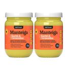 Kit 2 Creme Manteiga de Karité com Ceramidas para Cabelos Ressecados Tratamento Capilar 220g Soft Hair