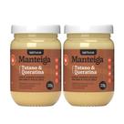 Kit 2 Creme Manteiga de Tutano e Queratina para Cabelos Nutrição Tratamento Capilar 220g Soft Hair