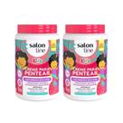 Kit 2 Cremes De Pentear Cachinhos Morango Salon Line