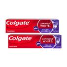 Kit 2 Cremes Dentais Clareador Colgate Luminous White Color Correct 70g