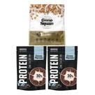 Kit 2 Crispies Choco Crunchy Proteina e 1 Granola Zero Açucar 180gr Vegano e Sem Glúten GranoSquare