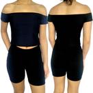 Kit 2 Croppeds Femininos Ciganinha Ombro a Ombro Lisos Cores Sortidas Suplex Pp ao Plus Size