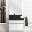 Kit 2 Cubas Esculpidas em Porcelanato Slim para Banheiro 60cm