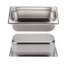 Kit 2 Cubas Gastronômica Inox Gn 1/3 100mm Buffet Rechaud