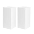 Kit 2 Cubo Bases Expositor Tablado 60x35x35cm MDF Branco