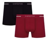 Kit 2 Cueca Box Boxer Microfibra Selene Masculina Original