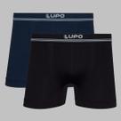 Kit 2 Cueca Boxer Lupo Microfibra Cos Elastico Anatomica Sem Costura