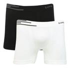 Kit 2 Cueca Boxer Lupo Microfibra Cos Elastico Anatomica Sem Costura