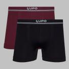 Kit 2 Cueca Boxer Lupo Microfibra Cos Elastico Sem Costura Original