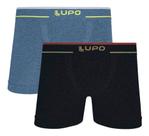 Kit 2 Cueca Boxer Lupo Sem Costura Plus Size Microfibra Original 17800