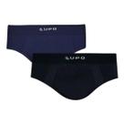 Kit 2 Cueca Masculina Slip Lupo Modal Sem Costura 681 Premium Kit 2 Cueca Masculina Slip Lupo Modal Sem Costura 681 Premium
