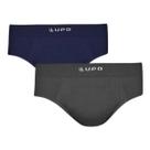 Kit 2 Cueca Masculina Slip Lupo Modal Sem Costura 681 Premium Kit 2 Cueca Masculina Slip Lupo Modal Sem Costura 681 Premium