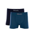 Kit 2 Cueca Mash Boxer S/costura 711.01 Azul