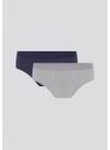 Kit/2 Cueca Slip Hering 77LV Masculina Algodão T. P/XXG