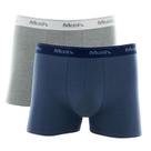 Kit 2 Cuecas Boxer Azul/Mescla Mash 110.18 Plus Size Kit 2 Cuecas Boxer Azul/Mescla Mash 110.18 Plus Size