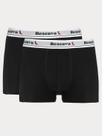 Kit 2 Cuecas Boxer Basica Reserva Preta - Cor Preto - Tamanho M/M