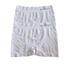 Kit 2 Cuecas Boxer Branco e Branco Tamanho P Poliéster Basic+