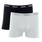 Kit 2 Cuecas Boxer Branco/Preto Mash 110.18 Plus Size