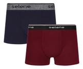 Kit 2 Cuecas Boxer Infantil Criança Box Algodão Selene