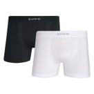 Kit 2 Cuecas Boxer Lisas em Microfibra Antimicrobial Lupo Kit 2 Cuecas Boxer Lisas em Microfibra Antimicrobial Lupo