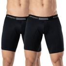 Kit 2 cuecas boxer long leg anti assadura comprida corrida treino academia Kit 2 cuecas boxer long leg anti assadura comprida corrida treino academia
