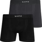 Kit 2 Cuecas Boxer Lupo Original Em Micromodal Cueca Sem Costura Adulto Box Masculina Atacado