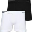Kit 2 Cuecas Boxer Lupo Original Em Poliamida Sem Costura Adulto Box Masculina Atacado 436