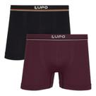 Kit 2 Cuecas Boxer Masculina Lupo Microfibra Seamless Dry Sem Costura Leve Confortável Anti Atrito