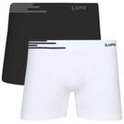 Kit 2 Cuecas Boxer Masculina Lupo Microfibra Seamless Dry Sem Costura Leve Confortável Anti Atrito