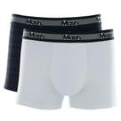 Kit 2 Cuecas Boxer Mash 110.09 Cotton - Preto/Branco Listrado