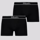 Kit 2 Cuecas Boxer Mash Sem Costura Preta