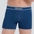 Kit 2 cuecas boxer microfibra sem costura infantil m azul jeans escuro unica
