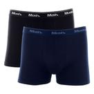 Kit 2 Cuecas Boxer Preto e Azul Marinho P