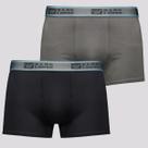Kit 2 Cuecas Hang Loose Boxer Cot Preto e Cinza Escuro