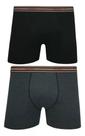 Kit 2 Cuecas Lupo Boxer Algodão Elastano Adulto Original Mas